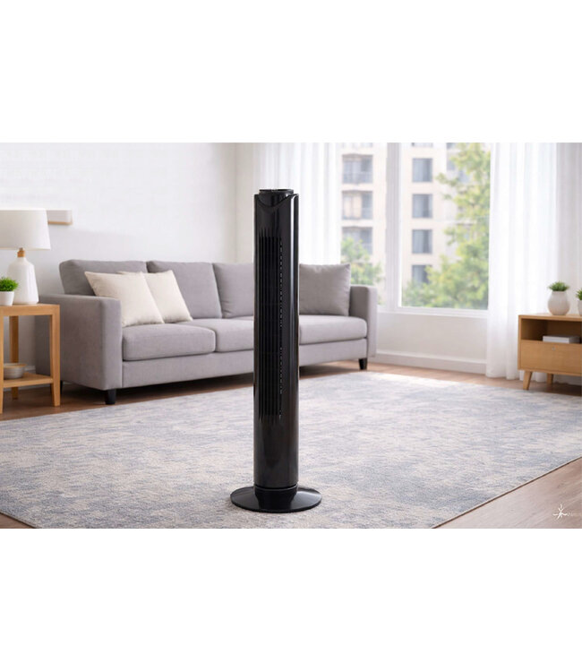 STUDIO 707 32" PEDESTAL FLOOR FAN BLACK