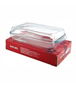 BORCAM BORO RECTANGULAR CASSEROLE w/LID 2.75L
