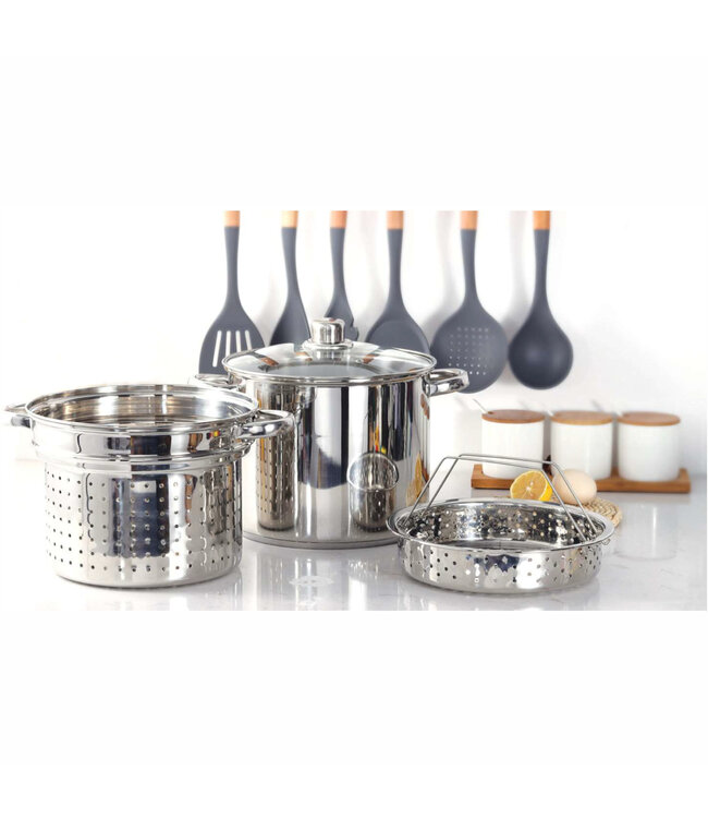 A LA CUISINE 4Pc PASTA POT SET 24cm/9"