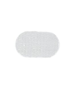 VINYL BUBBLE BATH MAT CLEAR 16X27"