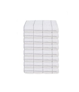 LAUREN TAYLOR MIDNIGHT CHECK TOWEL COLLECTION
