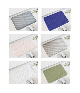 SOLID MEMORY FOAM BATH MAT AST (Silver, Grey, Pink , White ,LT. Sage, or Royal Blue) 20"X30"