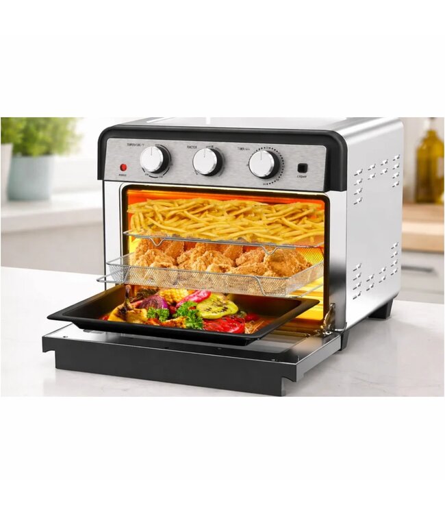 7-IN-1 AIRFRYER OVEN BLACK 24 QUART