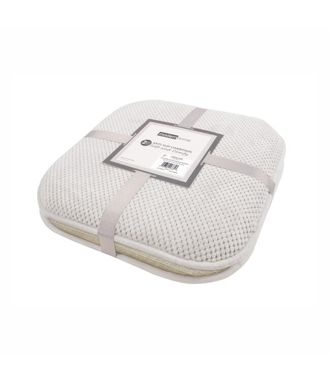 modernhome 2PK ANTI-SLIP FOAM CHAIR PAD 16X16"