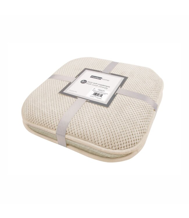 modernhome 2PK ANTI-SLIP FOAM CHAIR PAD 16X16"