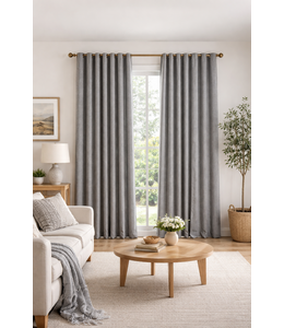 SOFIA LAURENT FAUX SUEDE BLACKOUT GROMMET WINDOW PANELS 54X84"