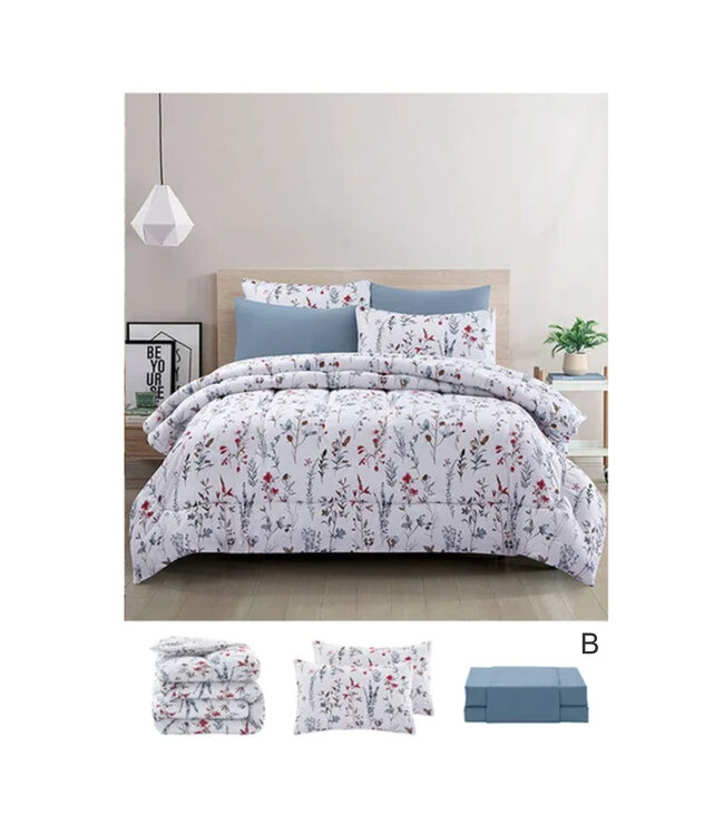 GENEVIEVE COMFORTER SET AST 7Pc QUEEN