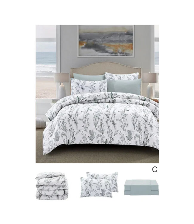 GENEVIEVE COMFORTER SET AST 7Pc QUEEN