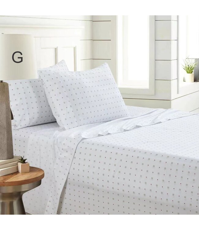 HAWKINS COLLECTION MICROFIBER SHEET SET AST