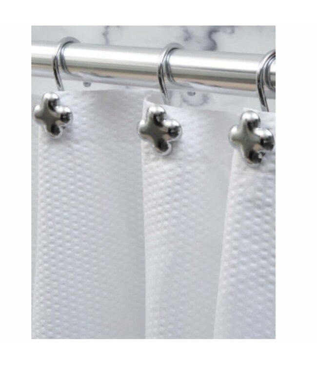 TRAVERSE SHOWER CURTAIN HOOKS CHROME