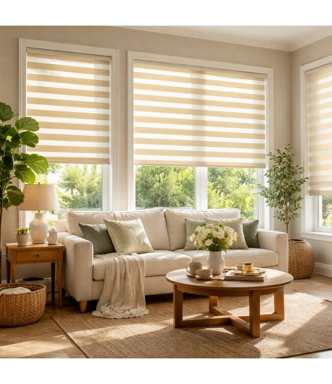 MAISON CONDELLE CORDLESS DAY AND NIGHT ROLLER BLINDS