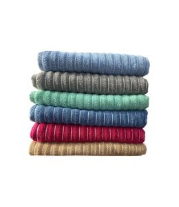 WEFT RIBBED BATH SHEET AST 30”x 60”