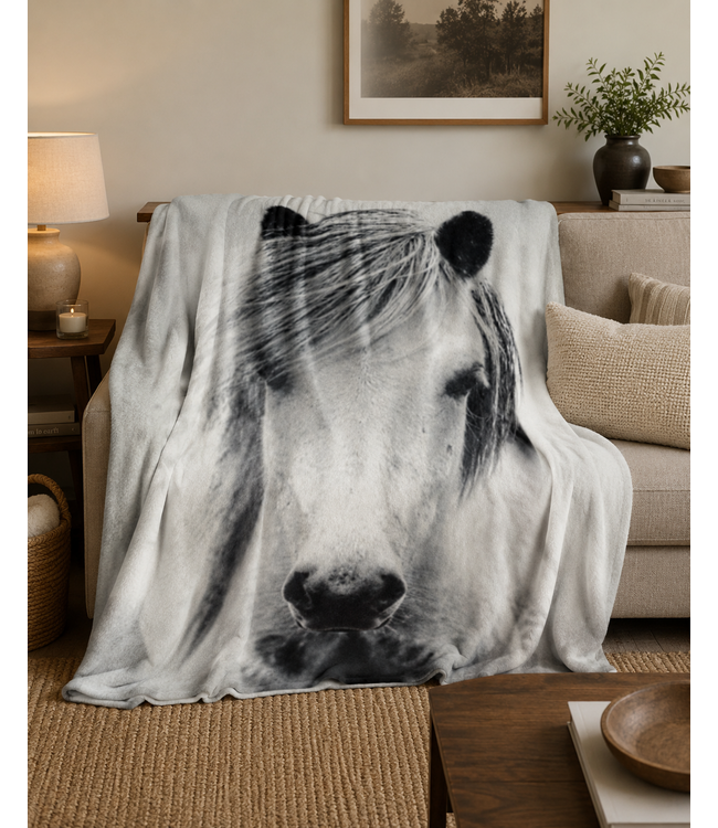 LAUREN TAYLOR PHOTOREAL SEPIA THROW 50X60"