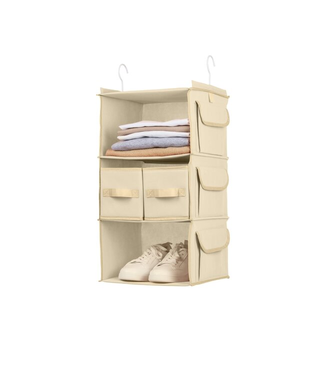 HANGING SHELF STORAGE CLOSET ORGANIZER