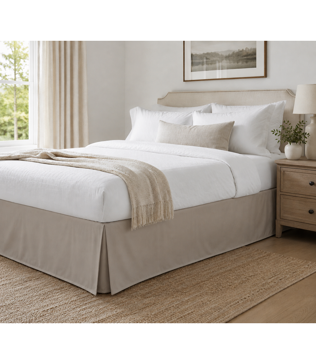 BLANC DE BLANC OPULENCE BEDSKIRT 400TC ORGANIC EGYPTIAN COTTON