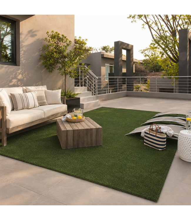 LAUREN TAYLOR ARTIFICIAL GRASS RUG GREEN