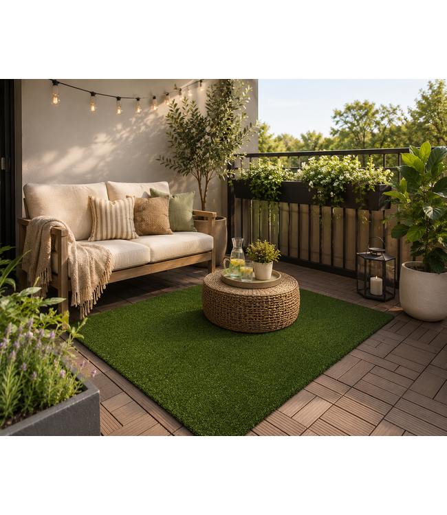 LAUREN TAYLOR ARTIFICIAL GRASS RUG GREEN