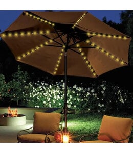 LAUREN TAYLOR 72 SOLAR LED PARASOL LIGHT 197"