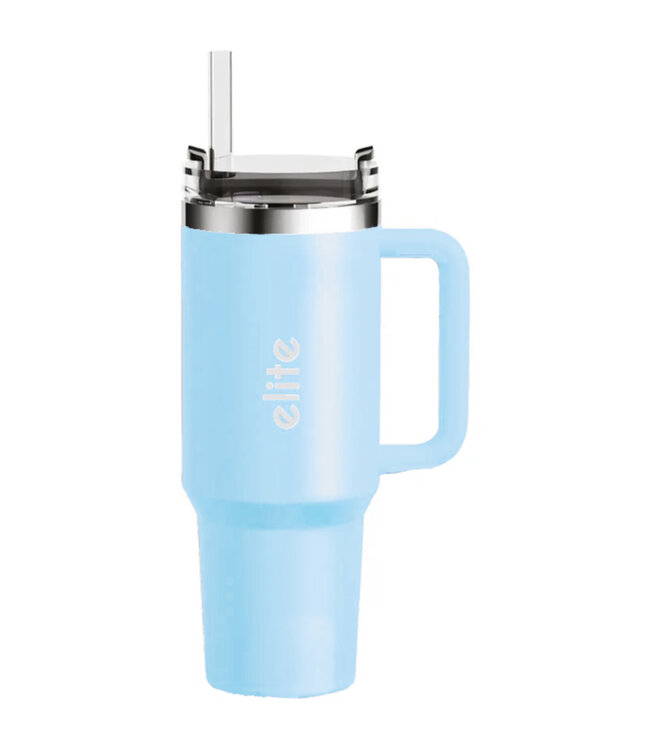 TRAVEL MUG w/STRAW AST 870ML