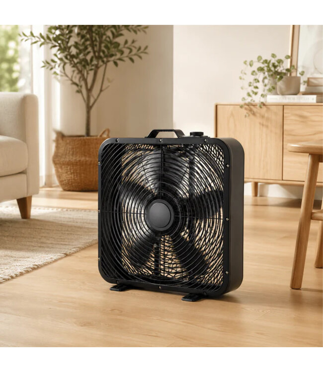 STUDIO 707 20" BOX FAN BLACK