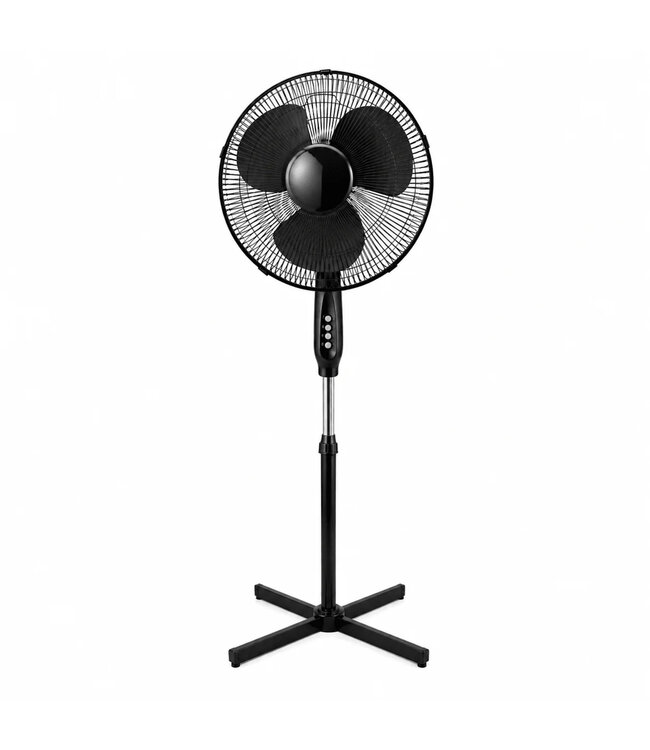 STUDIO 707 16" PEDESTAL FLOOR FAN BLACK