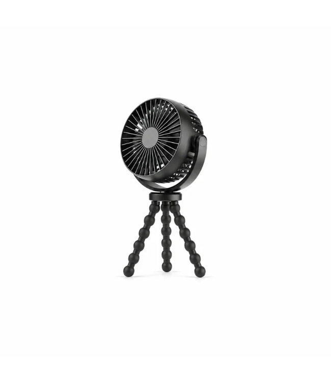 OCTOPUS RECHARGABLE BLACK FAN