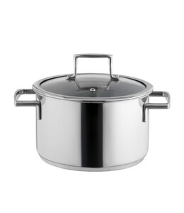 MADAME COCO ELENA STAINLESS STEEL DEEP POT w/LID 2600 ml