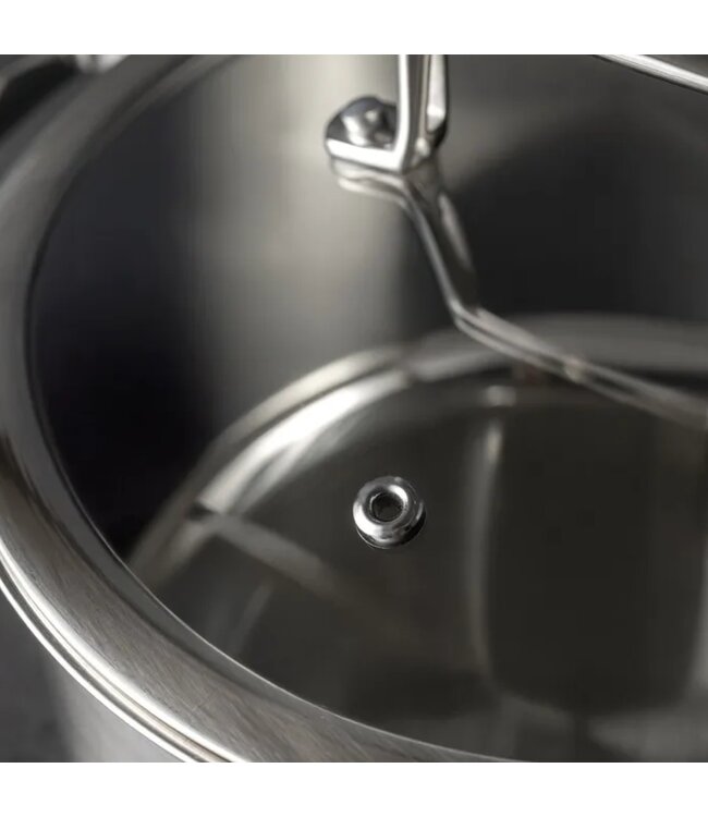 MADAME COCO ELENA STAINLESS STEEL DEEP POT w/LID 2600 ml
