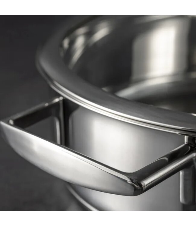 MADAME COCO ELENA STAINLESS STEEL SHALLOW POT w/LID 3400 ml