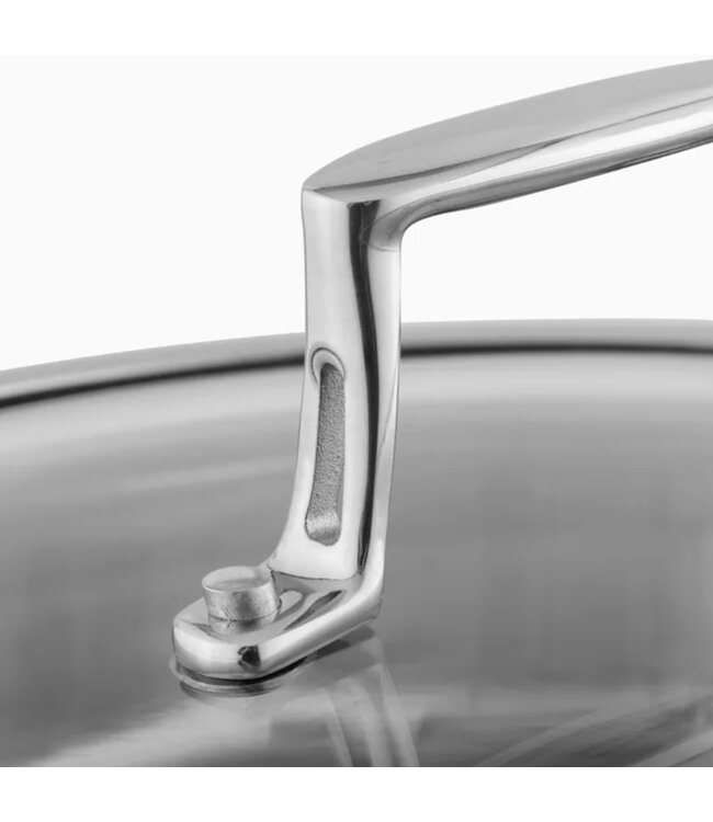 MADAME COCO ELENA STAINLESS STEEL SHALLOW POT w/LID 3400 ml
