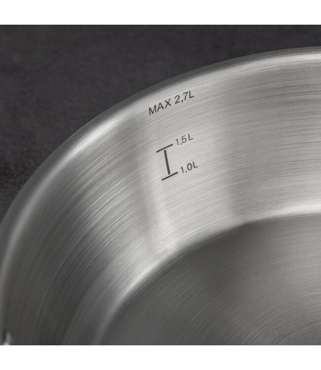MADAME COCO COLIN STAINLESS STEEL SHALLOW POT w/LID 2700 ml
