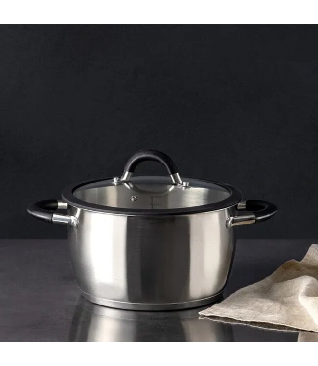 MADAME COCO COLIN STAINLESS STEEL DEEP POT w/LID 4450 ml