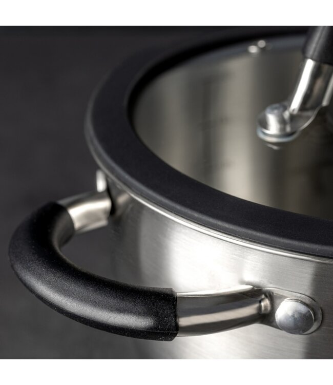 MADAME COCO COLIN STAINLESS STEEL DEEP POT w/LID 2450 ml