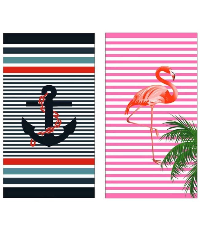 LAUREN TAYLOR LARGE ASSORTED PRINTED BEACH TOWELS 38X69"
