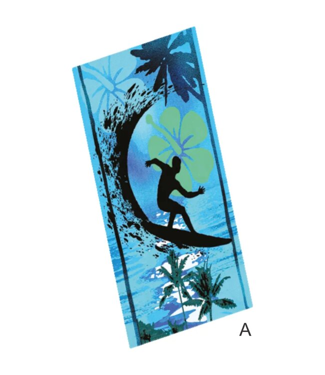 LAUREN TAYLOR ASSORTED PRINTED BEACH TOWELS 28X55"