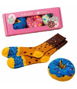 3 PAIRS DONUT SOCKS IN BOX MULTI