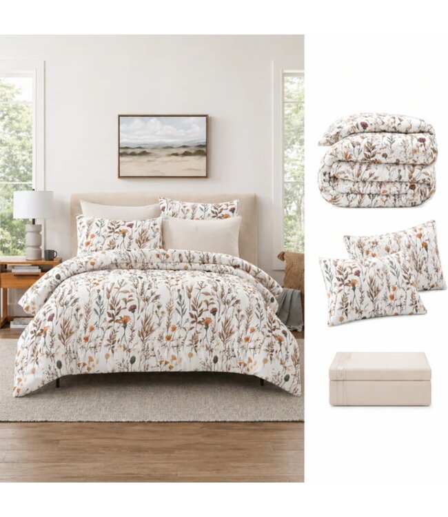 GENEVIEVE COMFORTER SET AST 7Pc QUEEN