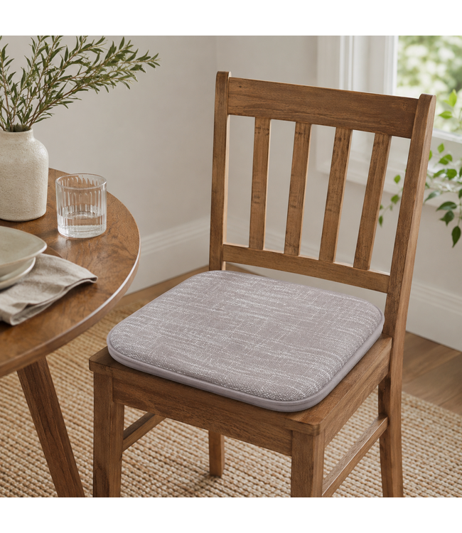 CANTINA LINEN MEMORY FOAM CHAIR PAD 16X16"