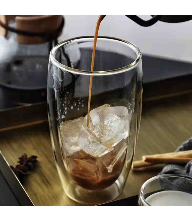 A LA CUISINE 2Pk DOUBLE WALLED GLASS CUP - 450ML