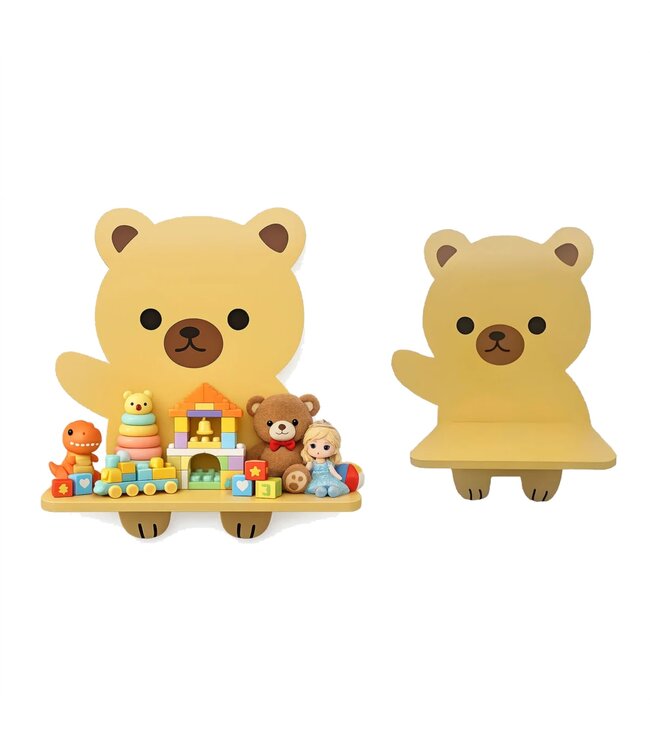 mari & mac DECORATIVE WALL SHELF BEAR 12"x6"x16"