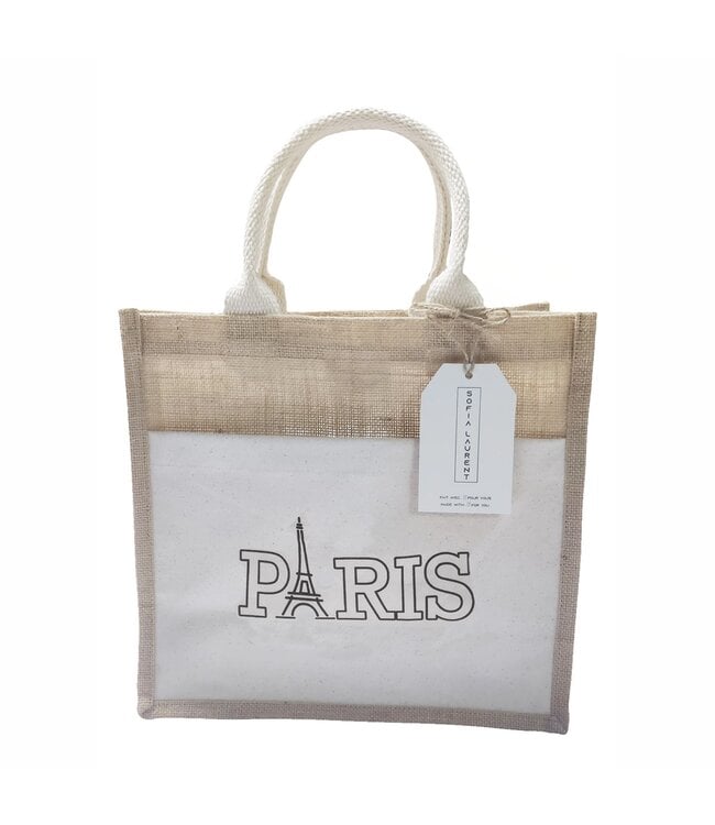 JUTE TOTO BAG (Monaco Blue OR Monaco Black OR Paris)