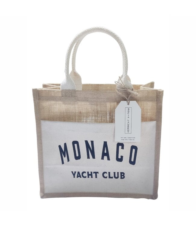 JUTE TOTO BAG (Monaco Blue OR Monaco Black OR Paris)