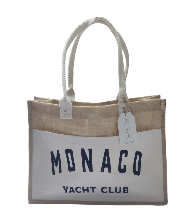 JUTE TOTO BAG (Monaco Blue OR Monaco Black OR Paris)