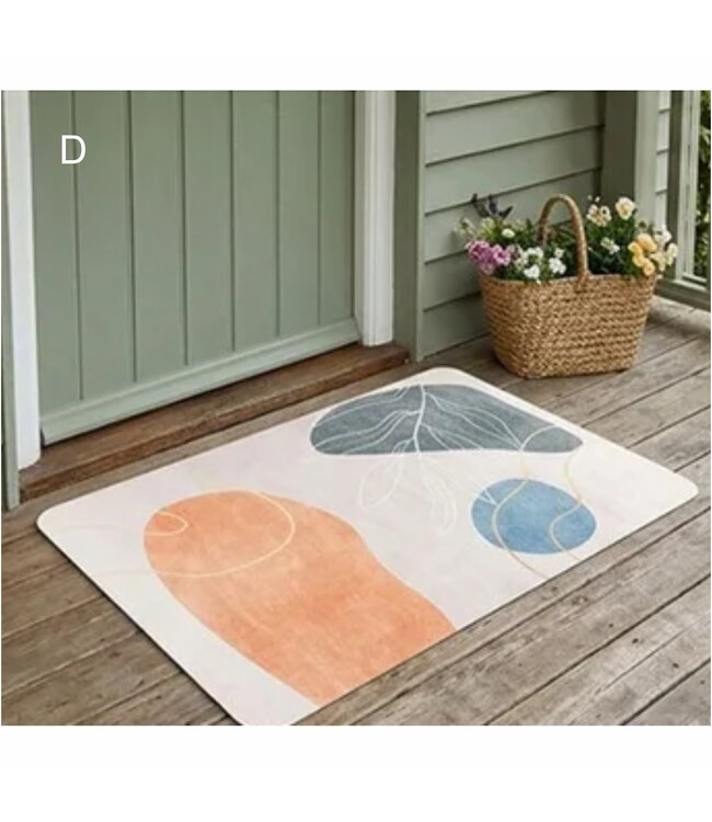 DIATOM MAT w/RUBBER BACK ASSORTED 24x36"