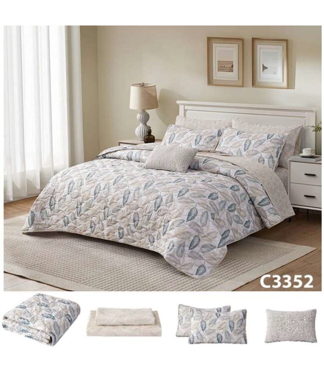 GABRIEL 8Pc QUILT SET AST