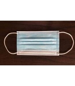 10pk DISPOSABLE NON MEDICAL FACE MASK w/EAR LOOP BLUE