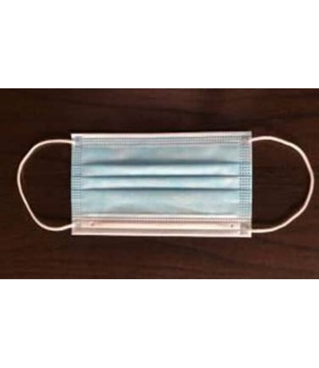 10pk DISPOSABLE NON MEDICAL FACE MASK w/EAR LOOP BLUE