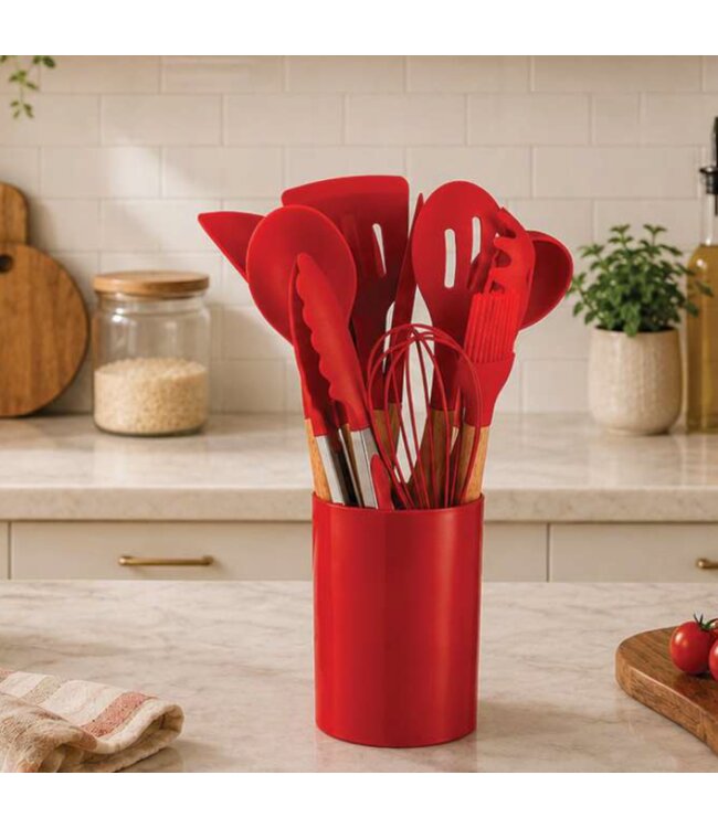 MASSIMO 12PC SILICONE COOKING UTENSILS SET