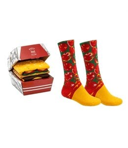 3 PAIRS HAMBURGER SOCKS IN BOX MULTI