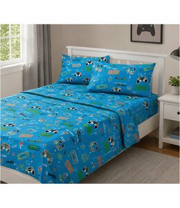 mari & mac GAMER SHEET SET BLUE